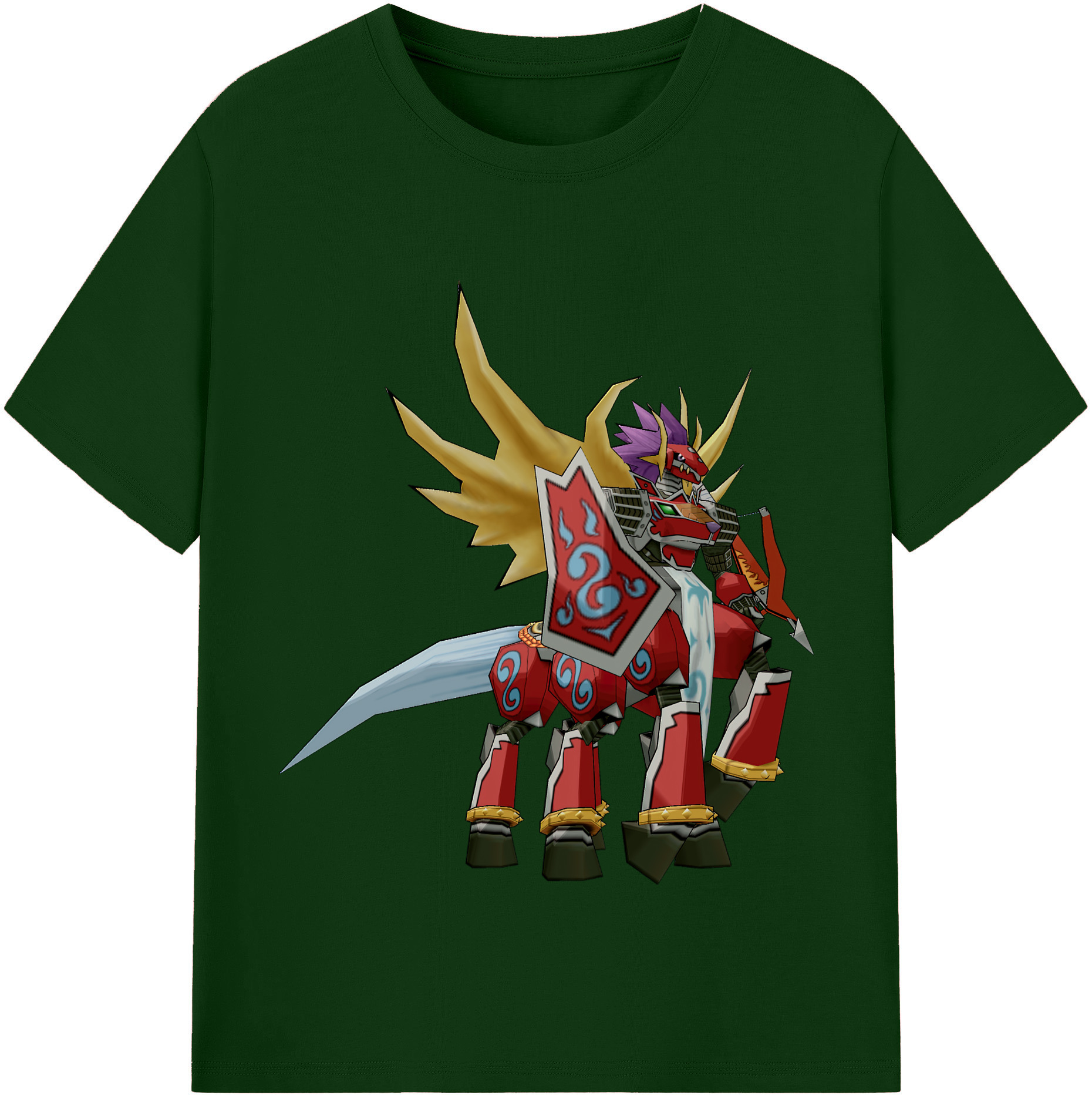（画像用） Digimon デジタルモンスター/デジモン 綿100％半袖Tシャツ（フロントプリント）